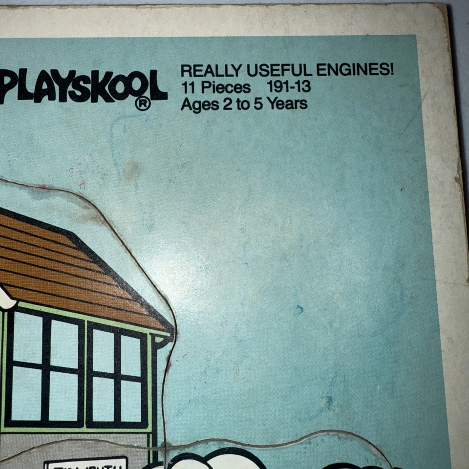 Rompecabezas Playskool Thomas el Tanque Motor DE COLECCIÓN 11 Piezas Limitado 1990 (191-13) Foto 3 de 4