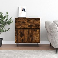 Sideboard RäUchereiche 60X35X70 Cm Holzwerkstoff Stauraum Wohnzimmer