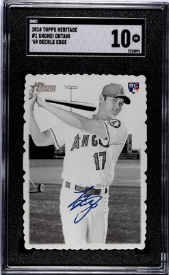 大谷翔平 2018 TOPPS HERITAGE '69 DECKLE 2018 Topps Heritage High Number - 1969 Topps Deckle Edge