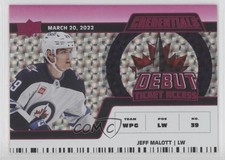 2022 Credentials Debut Ticket Access Horizontal Pink 41/49 Jeff Malott #151 0ip8