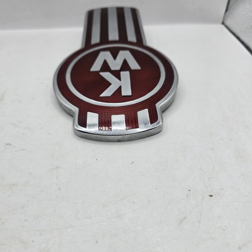 KW Kenworth Capucha Nariz Emblema KENWORTH LaFRANCE Rojo Centro Cromo 8.25" - Imagen 8 de 15