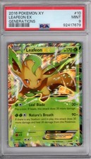 Pokemon X & Y Generations Card #10 Leafeon Ex PSA 9