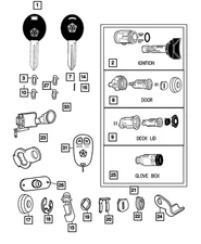 Genuine Mopar Blank Key 05018869AD