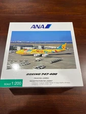 Ana Boeing 747-400 Pikachu Jumbo Jet Model Airplane Diecast Collectible Display