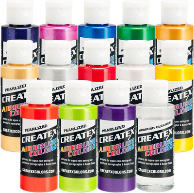 14 Pearlized/Pearl Airbrush Paint Colors Set
