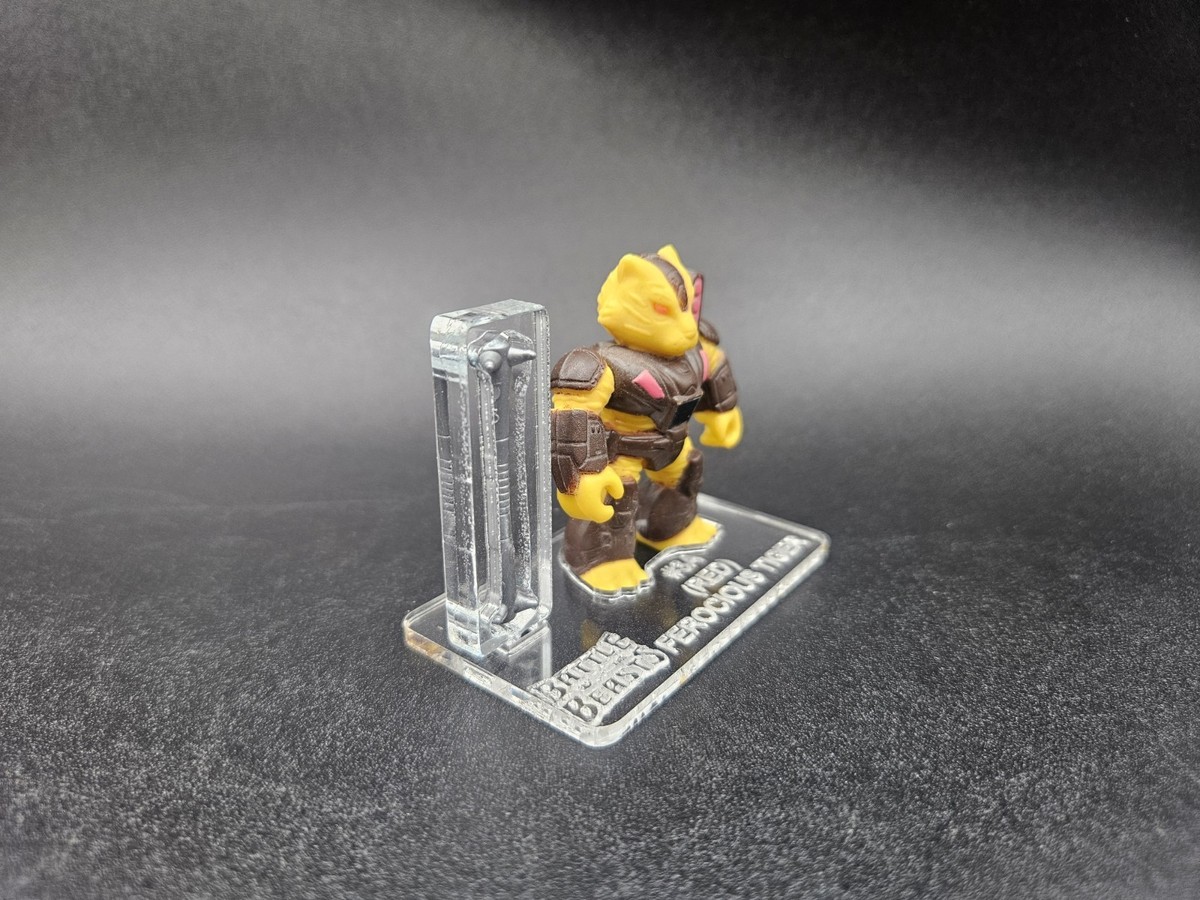 バトルビースト フェロシャスタイガー Battle Beasts #3A Ferocious Tiger (Red) Acrylic Base Set *** No