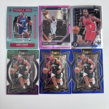 Kawhi Leonard Card Lot Of 6 Topps Chrome Panini Select Optic