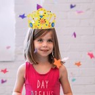 4 Sets of Kit Birthday Crowns Kit non-woven