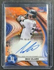 MAX CLARK 2024 BOWMAN'S BEST #B24-MC OF '24 AUTO ORANGE REFRACTOR 7/25