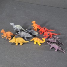 Lot of 11 Toy Dinosaurs Mini Figures Tyrannosaurus Rex Raptor Triceratops
