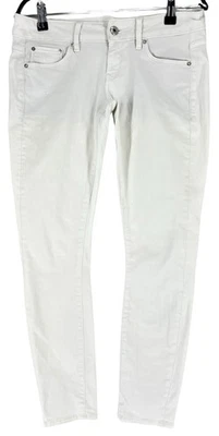 G-Star Raw 3301 Low Skinny Jean Cheville Blanc Taille W29 L32 - Photo 1/4