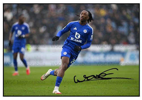 11598. Woyo Coulibaly Signed Pictures (A4 Prints) Leicester City Parma Sassuolo