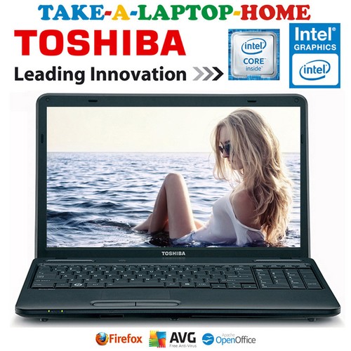 Toshiba Satellite Pro Laptop Intel Core Inside 500G Big 15.6" DVD/CD Office WiFi