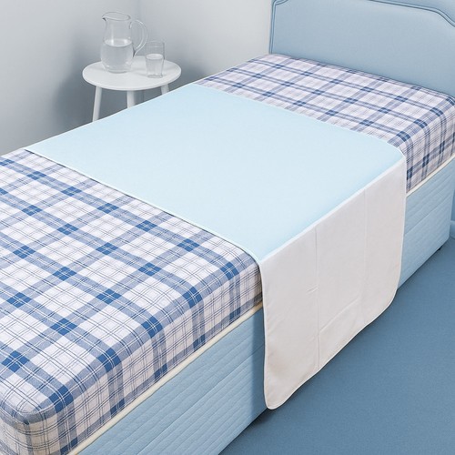 2 Waterproof Bed Pads with Tucks, Bed Wetting Sheets for Single and Toddler Beds - Picture 4 of 10