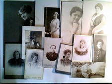 CdV, Kabinettfoto, 12x Frauen, div. Formate, 1900-1930