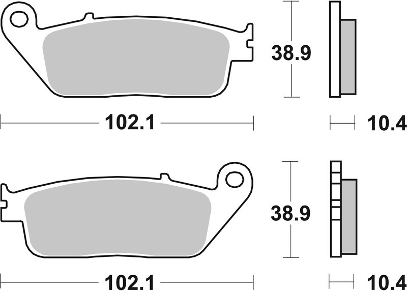 Plaquettes de frein scooter métal fritté Brembo 07096XS de rechange