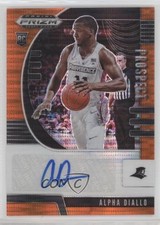 2020-21 Prizm Draft Picks Prospect Orange Pulsar 36/49 Alpha Diallo Auto 10ek