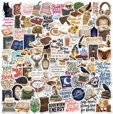200 PCS Book Stickers for Adults, Vinyl Bookish Stickers Pack