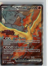 TEAM ROCKET'S MOLTRES EX 208/182 ULTRA RARE DESTINED RIVALS POKEMON NM