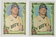 BRICE TURANG (2) 2023 TOPPS ALLEN & GINTER S/P 1/262 SILVER FOIL & BASE ROOKIE