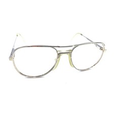 American Optical AO Safety Vintage Gold Metal Aviator Eyeglasses Frames 140 USA