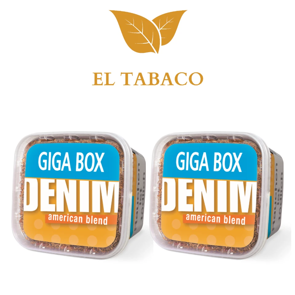 Denim Zigaretten Stopftabak Volumen Tabak Giga Box 315g