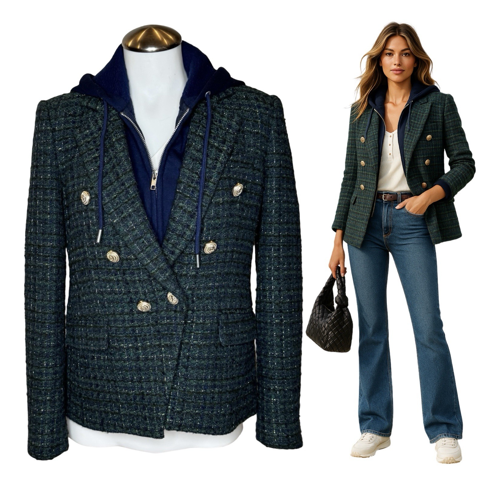 Blazer Sz S - Compatible with Veronica Beard Dickeys-image