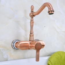 Single Handle Antique Copper Kitchen Bathroom Sink Faucet Mixer Tap 2nf938