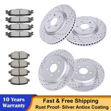 Front Rear Rotors Discs + Brake Pads Kit for Ford Flex Taurus Explorer MKS MKT
