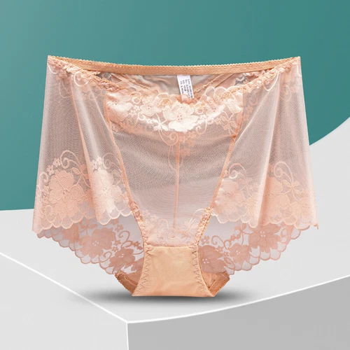 3 Stück Damen Spitzen Unterwäsche Nahtlos Dessous Slips Hohl Transparent Höschen - Bild 16 von 30