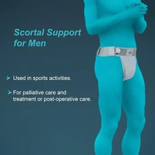 Scrotal Support, Controlled compression to scrotum, Adjustable waist