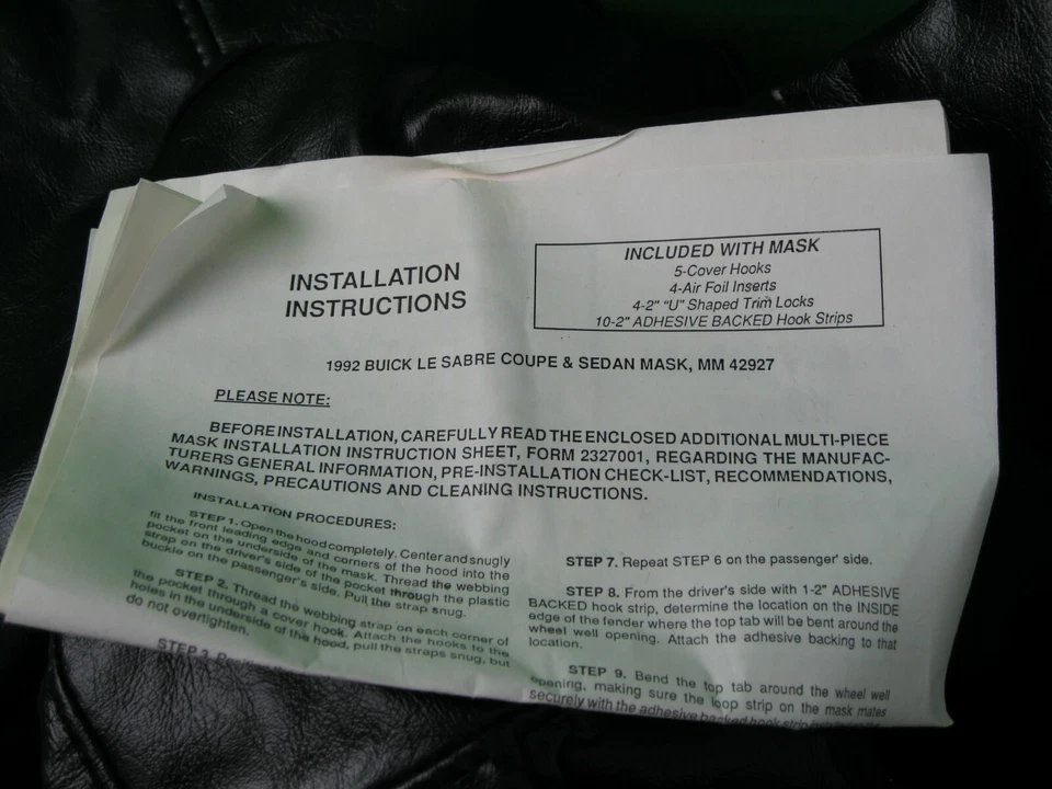 Custom Front Mask MM42927 For Buick Le Sabre Coupe & Sedan 1992 Made In America - Image 2 of 4