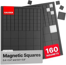 GAUDER Magnetic Squares Self Adhesive | Flexible Sticky Magnets | Magnetic St...