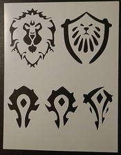 World of Warcraft WOW 8.5" x 11" Custom Stencil FAST FREE SHIPPING