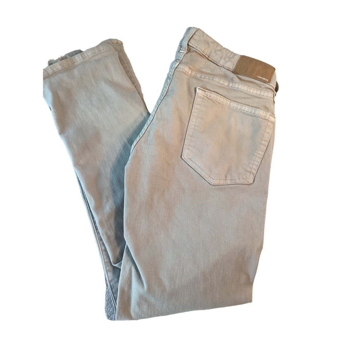 Men&rsquo;s Bonobos Slim Stretch Jeans * Size 33x32 * Tan * Cotton poly 