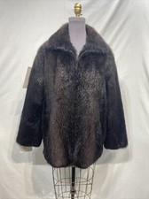 Long Hair Beaver Jacket With Zipper Front (8042)