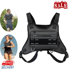 Tactical Chest Rig Bag Front Pouch Recon Kit Pack Sport Combat Protective Vest