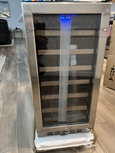EdgeStar CWR302SZ 15"W 25 Bottle Built-In Single Zone Wine Cooler - Stainless - Picture 1 of 12