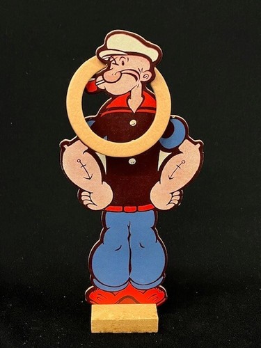 1935 POPEYE Pipe Ring Toss Game, King Features No. 17, Complete Game - Picture 6 of 12