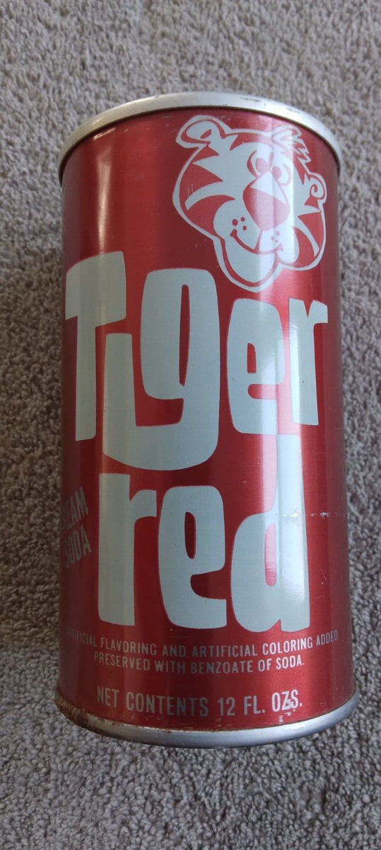 Tiger Red Creme Soda 12 oz steel soft drink pop can Louisville, KY