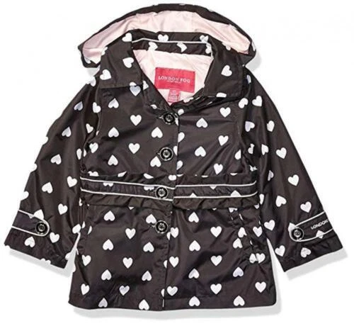 Talla 4 Negro London Fog Ropa abrigada para Niñas