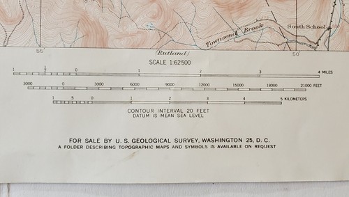 1915 USGS Topographic Quadrangle Map Rochester Vermont (1963) - Picture 2 of 6