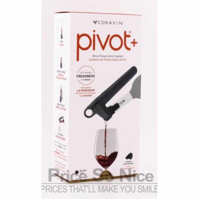 Coravin Pivot + Wine Preservation System 112313, Black MSRP $150