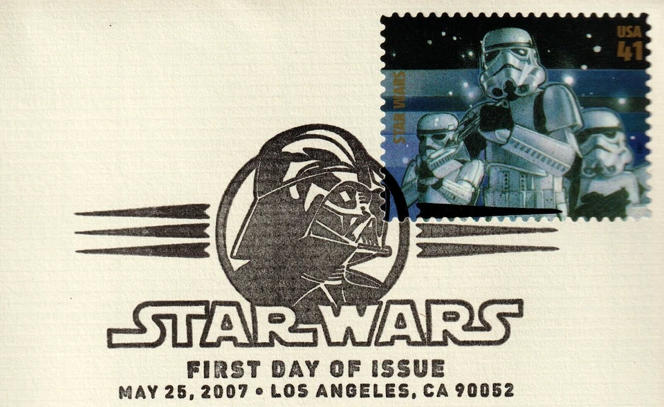 2007 Star Wars 22KT Gold Plated Stamp FDC First Day Cover - Stormtroopers Disney - Image 2 of 4