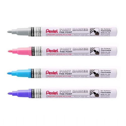 Pentel Permanent Paint Marker Pen Bullet Tip Fine 2.9mm MSP10 Various Colours - Picture 5 of 26
