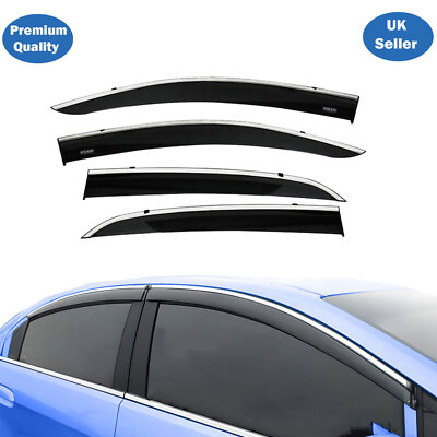Chrom Fenster Windabweiser für Opel Mokka ab 2012 Regenschutz Visiere 4 tlg