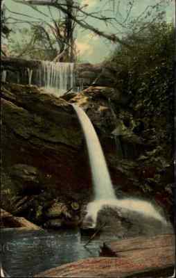 US Vintage Postcard 1924 PHILADELPHIA Fairmount Park Chamounix Falls Waterfall