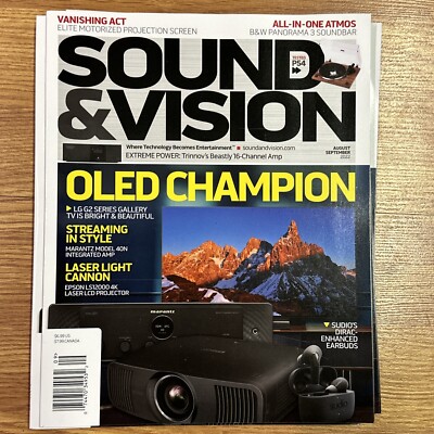 Sound & Vision - August/September, 2022 - B&W soundbar, LG G2 Series 2 OLED HDTV