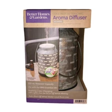 Aroma Diffuser Cool Mist Ultrasonic LED Color Change 250ml Galvanized Steel NEW