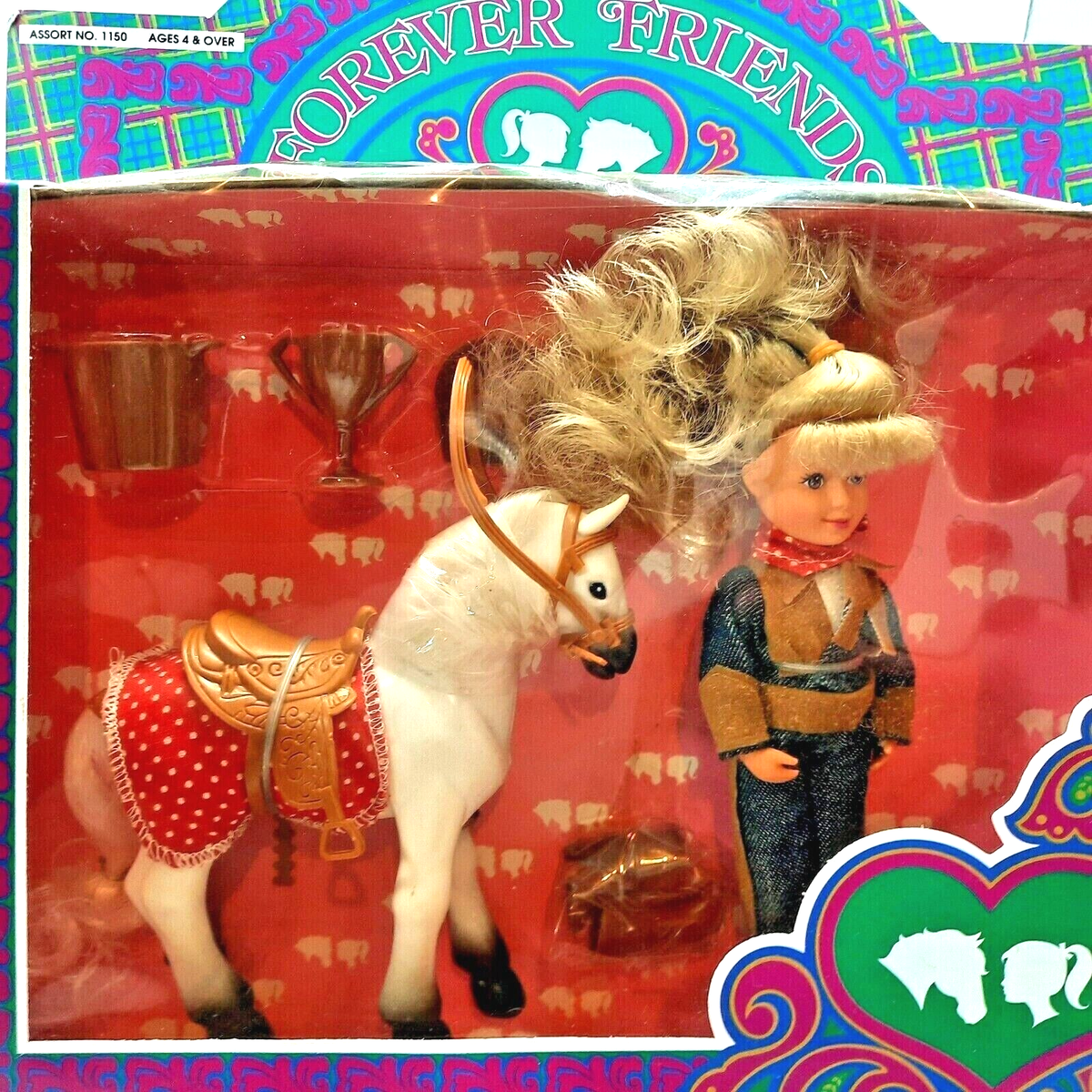 Kid Kore Doll and Horse - Forever Friends - Vintage 1991 Mindy